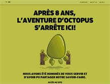 Tablet Screenshot of agence-octopus.com